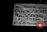 Immagine di USS Mississippi Okinawa isole Ryukyu, 1945, secondo 6 filmato di repertorio 65675024956