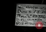 Immagine di USS Mississippi Okinawa isole Ryukyu, 1945, secondo 7 filmato di repertorio 65675024956