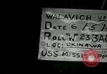 Immagine di USS Mississippi Okinawa isole Ryukyu, 1945, secondo 9 filmato di repertorio 65675024956
