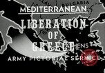 Image of liberation of Athens Greece in World War 2 Athens Greece, 1944, second 9 stock footage video 65675024960