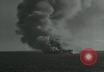 Image of USS Ommaney Bay after kamikaze attack Philippines, 1945, second 27 stock footage video 65675024968