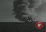 Image of USS Ommaney Bay after kamikaze attack Philippines, 1945, second 29 stock footage video 65675024968