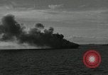 Image of USS Ommaney Bay after kamikaze attack Philippines, 1945, second 39 stock footage video 65675024968