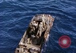 Image of U.S. wounded transported by boat from Okinawa battlefield Pacific Ocean, 1945, second 13 stock footage video 65675024978