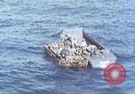 Image of U.S. wounded transported by boat from Okinawa battlefield Pacific Ocean, 1945, second 18 stock footage video 65675024978