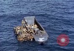 Image of U.S. wounded transported by boat from Okinawa battlefield Pacific Ocean, 1945, second 23 stock footage video 65675024978