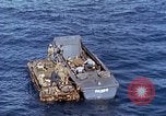 Image of U.S. wounded transported by boat from Okinawa battlefield Pacific Ocean, 1945, second 37 stock footage video 65675024978