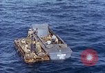 Image of U.S. wounded transported by boat from Okinawa battlefield Pacific Ocean, 1945, second 38 stock footage video 65675024978