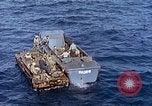 Image of U.S. wounded transported by boat from Okinawa battlefield Pacific Ocean, 1945, second 39 stock footage video 65675024978
