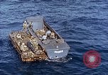 Image of U.S. wounded transported by boat from Okinawa battlefield Pacific Ocean, 1945, second 40 stock footage video 65675024978