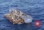 Image of U.S. wounded transported by boat from Okinawa battlefield Pacific Ocean, 1945, second 43 stock footage video 65675024978