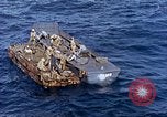 Image of U.S. wounded transported by boat from Okinawa battlefield Pacific Ocean, 1945, second 44 stock footage video 65675024978