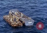 Image of U.S. wounded transported by boat from Okinawa battlefield Pacific Ocean, 1945, second 46 stock footage video 65675024978