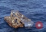 Image of U.S. wounded transported by boat from Okinawa battlefield Pacific Ocean, 1945, second 47 stock footage video 65675024978