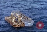 Image of U.S. wounded transported by boat from Okinawa battlefield Pacific Ocean, 1945, second 49 stock footage video 65675024978