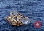 Image of U.S. wounded transported by boat from Okinawa battlefield Pacific Ocean, 1945, second 55 stock footage video 65675024978