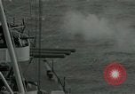 Standbild American naval Bombardierung Peleliu Palau, 1944, aus Sekunde 8 historischem Filmmaterial Videoclip 65675024982