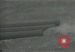Standbild American naval Bombardierung Peleliu Palau, 1944, aus Sekunde 59 historischem Filmmaterial Videoclip 65675024982