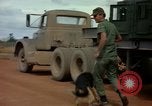 Image of sentry dogs Vietnam, 1965, second 47 stock footage video 65675025024