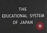 Image of Japanese school Japan, 1945, second 21 stock footage video 65675025075