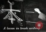 Image of Learning Japanese characters Japan, 1945, second 1 stock footage video 65675025077