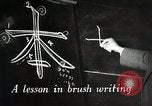 Image of Learning Japanese characters Japan, 1945, second 4 stock footage video 65675025077