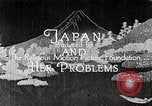 Image of Documentary film on Japan and Her Problems Japan, 1935, second 13 stock footage video 65675025119