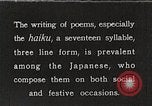 Image of Poet Composing Haiku Poem Japan, 1935, second 1 stock footage video 65675025125