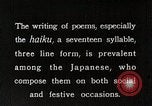 Image of Poet Composing Haiku Poem Japan, 1935, second 5 stock footage video 65675025125