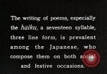 Image of Poet Composing Haiku Poem Japan, 1935, second 16 stock footage video 65675025125