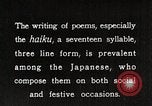 Image of Poet Composing Haiku Poem Japan, 1935, second 18 stock footage video 65675025125