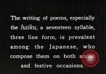 Image of Poet Composing Haiku Poem Japan, 1935, second 20 stock footage video 65675025125