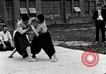 Image of Martial Art Training in Hirosaki Boys' School Honshu Japan, 1935, second 21 stock footage video 65675025142