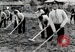Image of Students Cleaning Ground Honshu Japan, 1935, second 27 stock footage video 65675025145