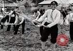 Image of Students Cleaning Ground Honshu Japan, 1935, second 28 stock footage video 65675025145