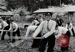 Image of Students Cleaning Ground Honshu Japan, 1935, second 30 stock footage video 65675025145