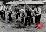 Image of Students Cleaning Ground Honshu Japan, 1935, second 33 stock footage video 65675025145