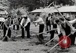 Image of Students Cleaning Ground Honshu Japan, 1935, second 36 stock footage video 65675025145
