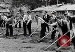 Image of Students Cleaning Ground Honshu Japan, 1935, second 37 stock footage video 65675025145
