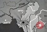Standbild Japanische 15 Und 33 Divisionen Gegenangriff britische Streitkräfte Imphal Indien, 1944, aus Sekunde 27 historischem Filmmaterial Videoclip 65675025197