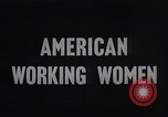 Image femmes scientifiques et des travailleurs d'usine New York United States USA, 1950, de la seconde 27 séquences d'archives historiques vidéo 65675025247