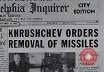 Image of Khrushchev Orders Removal of Missiles from Cuba Moscow Russia Soviet Union, 1962, second 20 stock footage video 65675025266