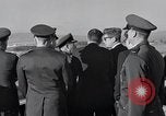 Image of President Kenedy and official party watch Atlas134D Launch Vandenberg Air Force Base California USA, 1962, second 25 stock footage video 65675025275