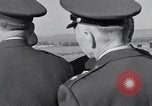 Image of President Kenedy and official party watch Atlas134D Launch Vandenberg Air Force Base California USA, 1962, second 27 stock footage video 65675025275