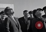 Image of President Kenedy and official party watch Atlas134D Launch Vandenberg Air Force Base California USA, 1962, second 42 stock footage video 65675025275