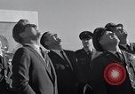 Image of President Kenedy and official party watch Atlas134D Launch Vandenberg Air Force Base California USA, 1962, second 44 stock footage video 65675025275