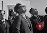 Image of President Kenedy and official party watch Atlas134D Launch Vandenberg Air Force Base California USA, 1962, second 46 stock footage video 65675025275