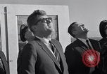 Image of President Kenedy and official party watch Atlas134D Launch Vandenberg Air Force Base California USA, 1962, second 47 stock footage video 65675025275
