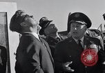 Image of President Kenedy and official party watch Atlas134D Launch Vandenberg Air Force Base California USA, 1962, second 53 stock footage video 65675025275