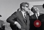 Image of President Kenedy and official party watch Atlas134D Launch Vandenberg Air Force Base California USA, 1962, second 55 stock footage video 65675025275